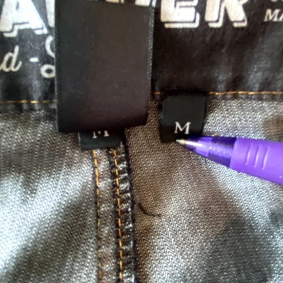 Dolly Varden Dark Wash Jeans Grunge - Picture 6 of 6